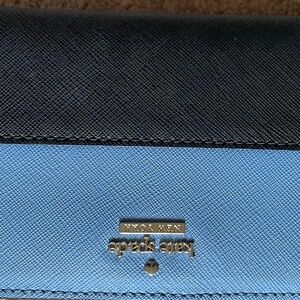 Blue and black leather Kate Spade wallet
